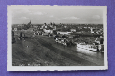 Ansichtskarte AK Stettin Szczecin 1930-1945 Hafen Häuser Schiffe Dock Architektur West Pommern Ortsansicht Polen Polska